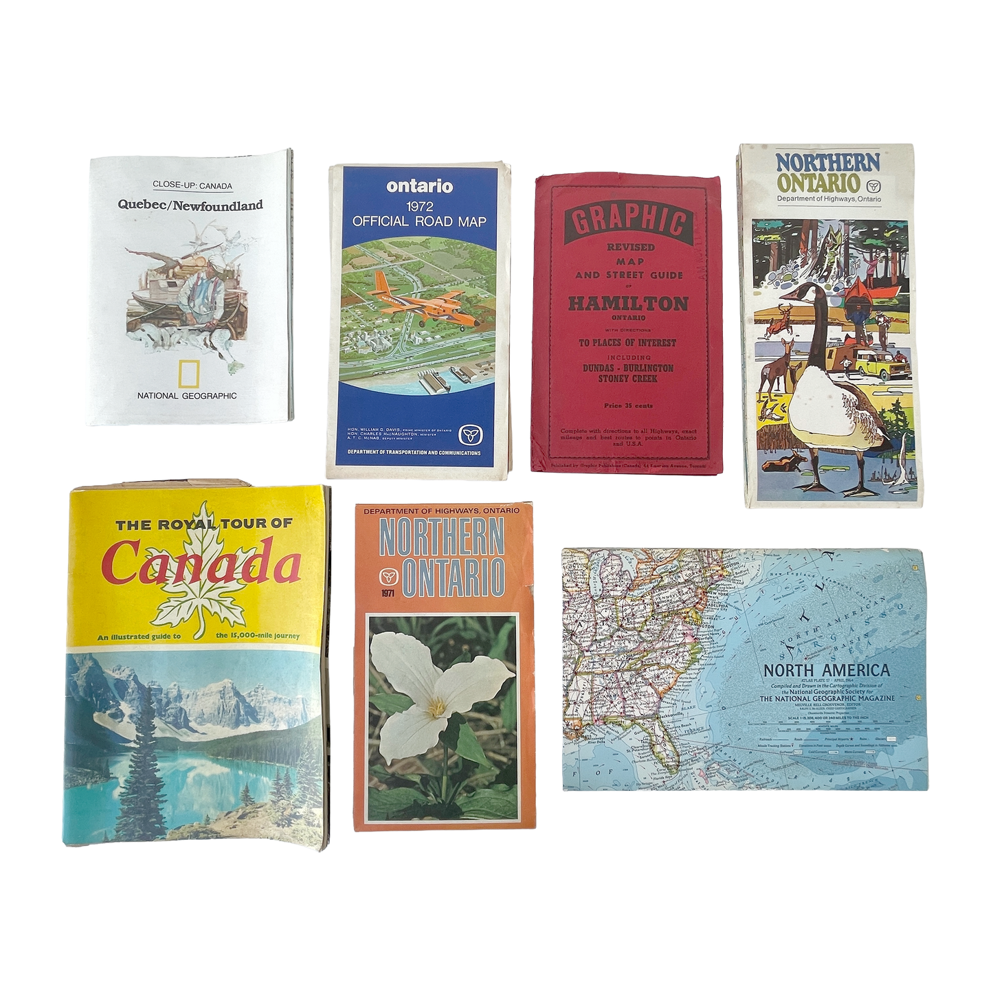 Collection of Vintage Maps & Guides to Canada