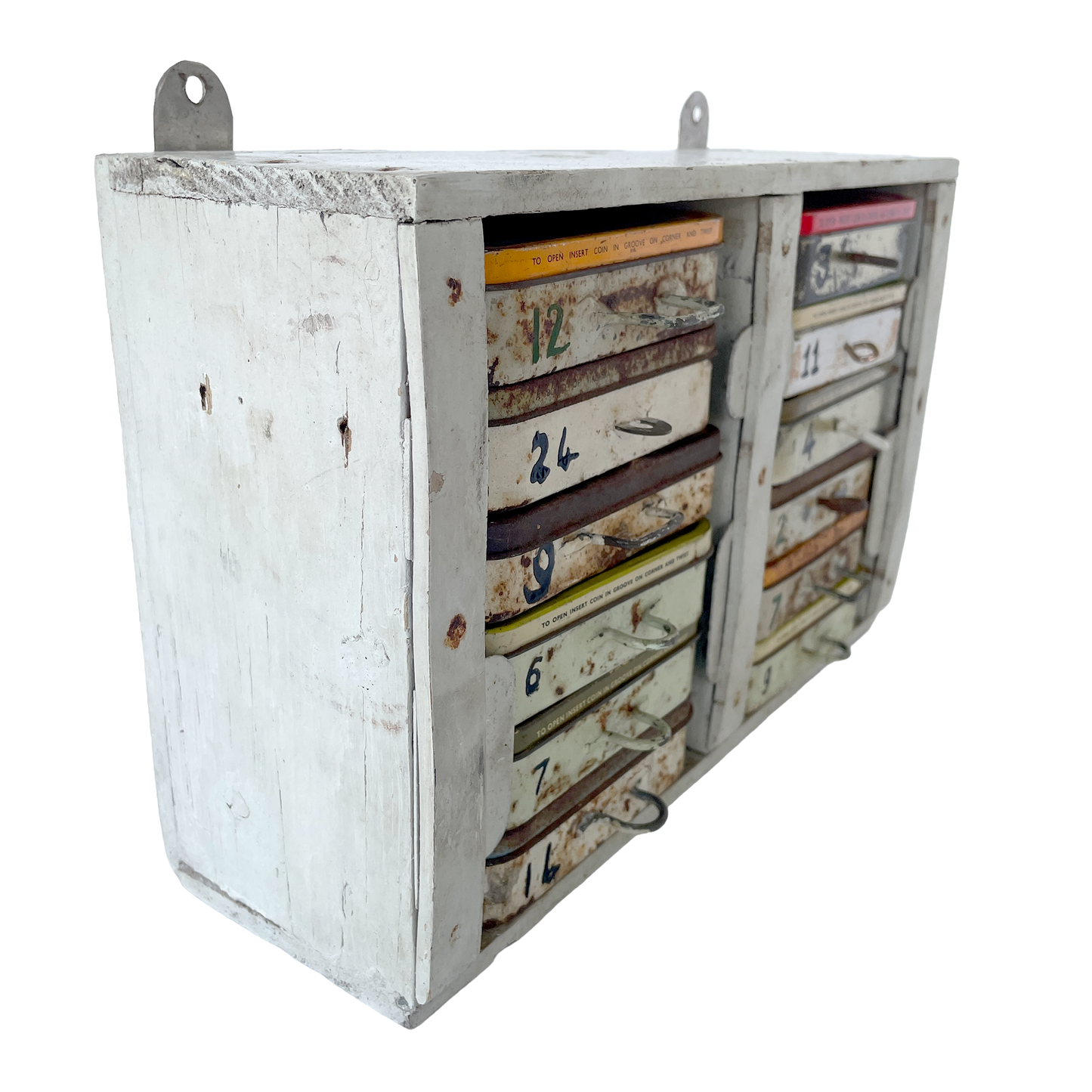 Vintage Tobacco Tin Storage unit