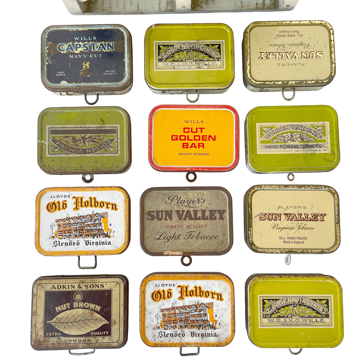 Vintage Tobacco Tin Storage unit