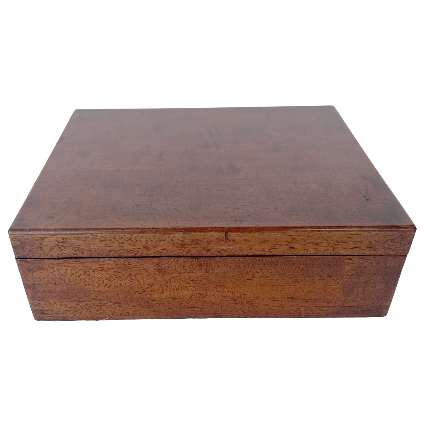 Vintage Wooden Box Filled with Cotton Reels