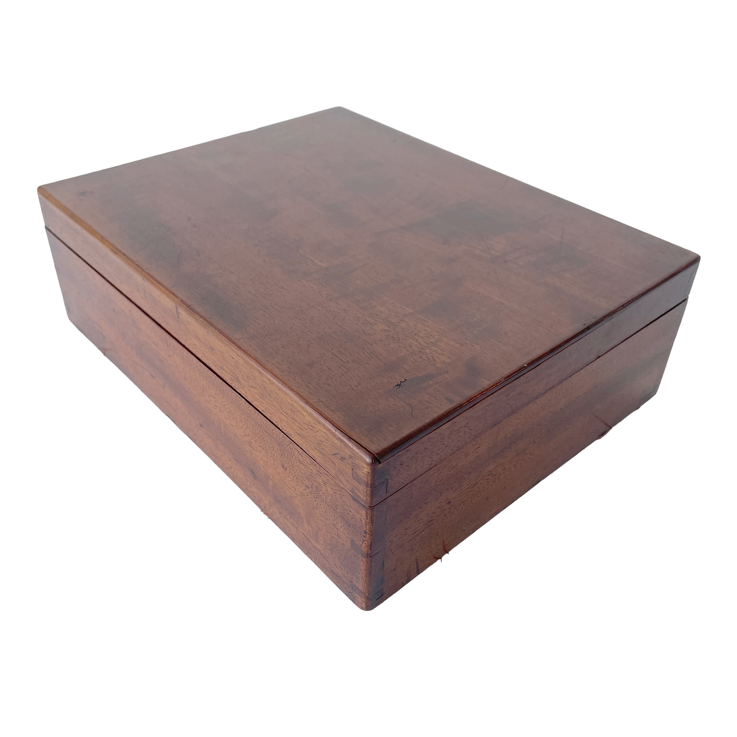 Vintage Wooden Box Filled with Cotton Reels