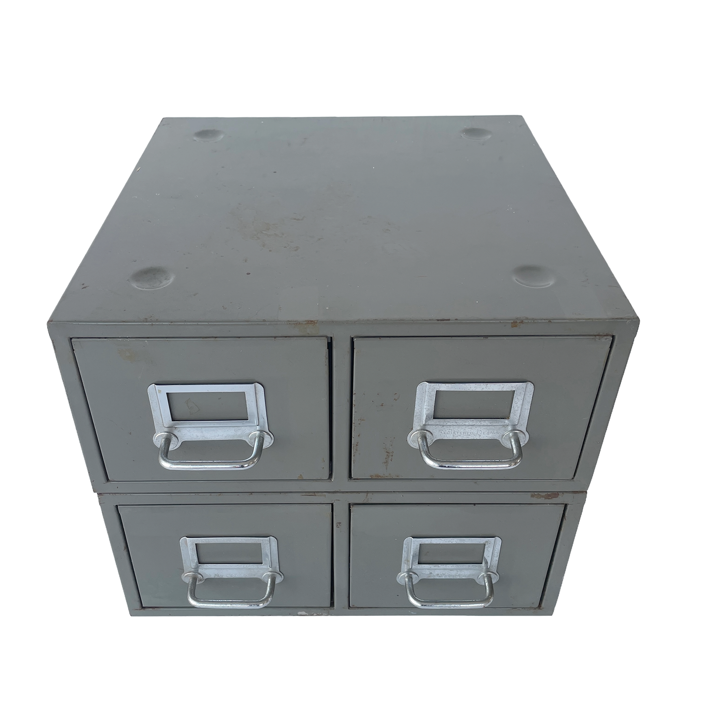 1960s Metal Index Card Drawers