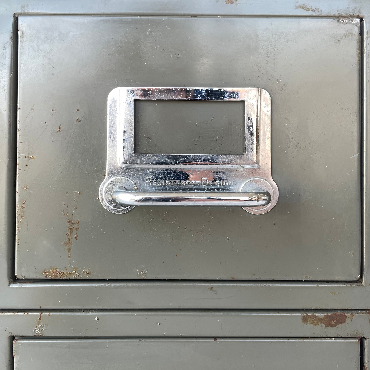 1960s Metal Index Card Drawers