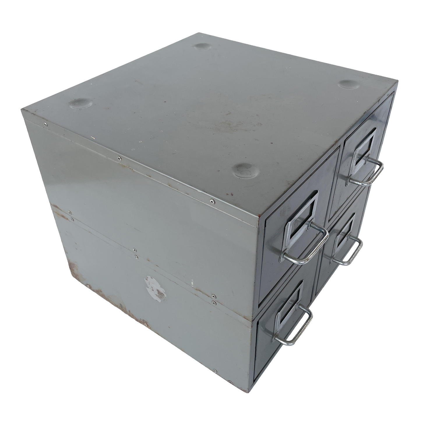 1960s Metal Index Card Drawers