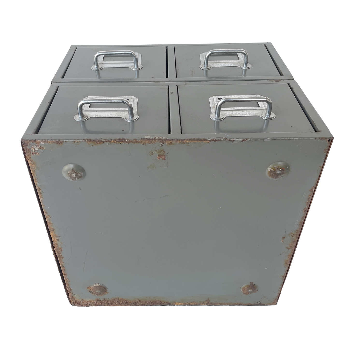 1960s Metal Index Card Drawers