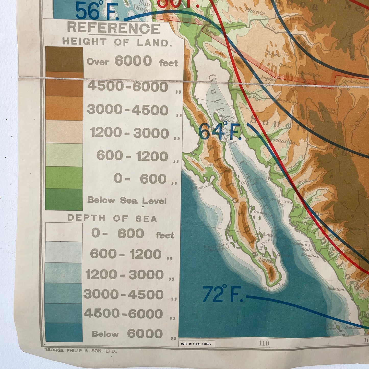 Fantastic Philips’ Temperature Comparative Wall Atlas of The United States