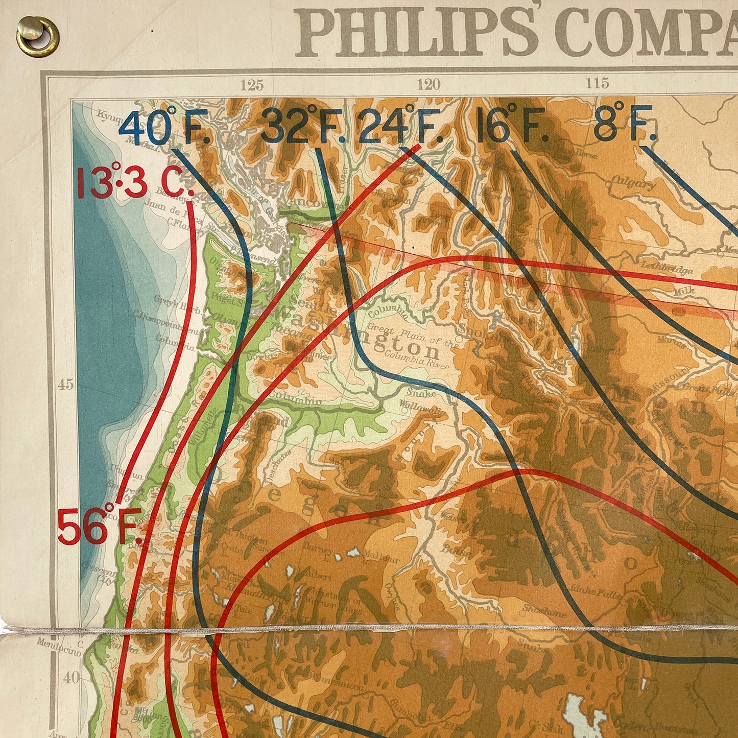 Fantastic Philips’ Temperature Comparative Wall Atlas of The United States