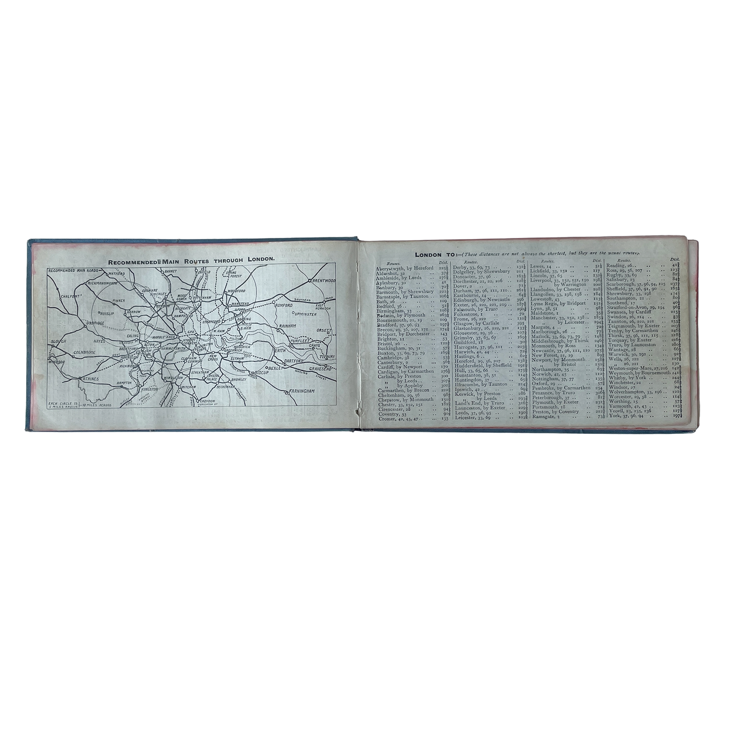 1920s Cycling Profile Road Book of Great Britain