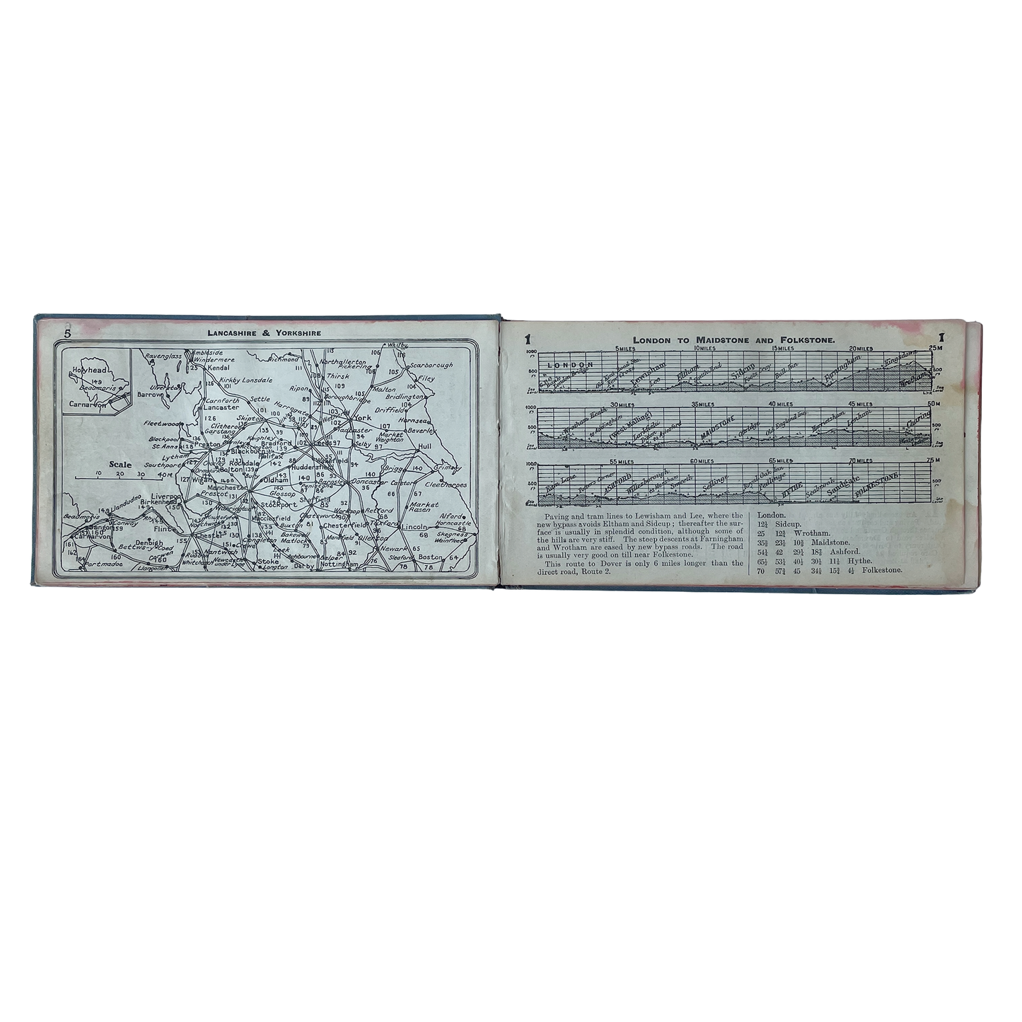 1920s Cycling Profile Road Book of Great Britain