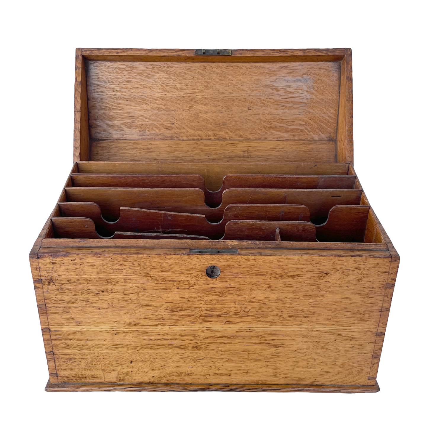Lovely Oak Letter Rack Filing Box