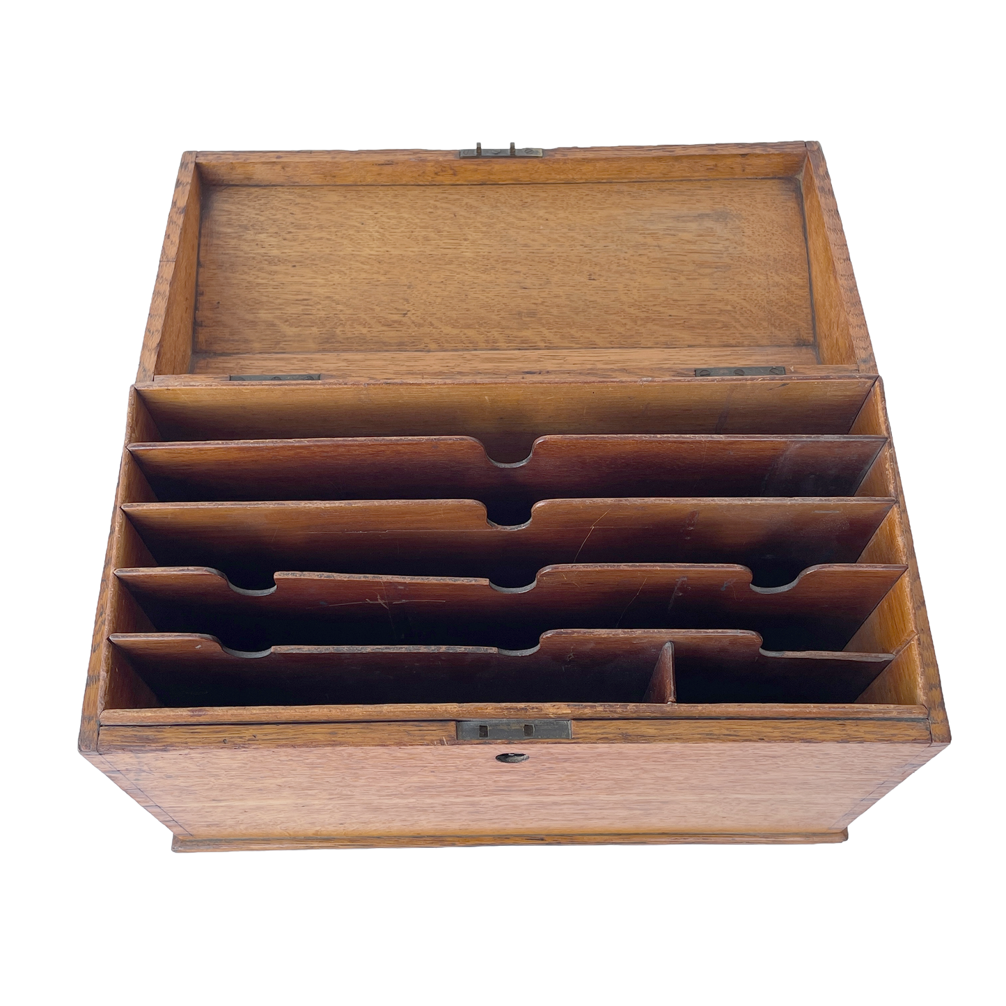 Lovely Oak Letter Rack Filing Box