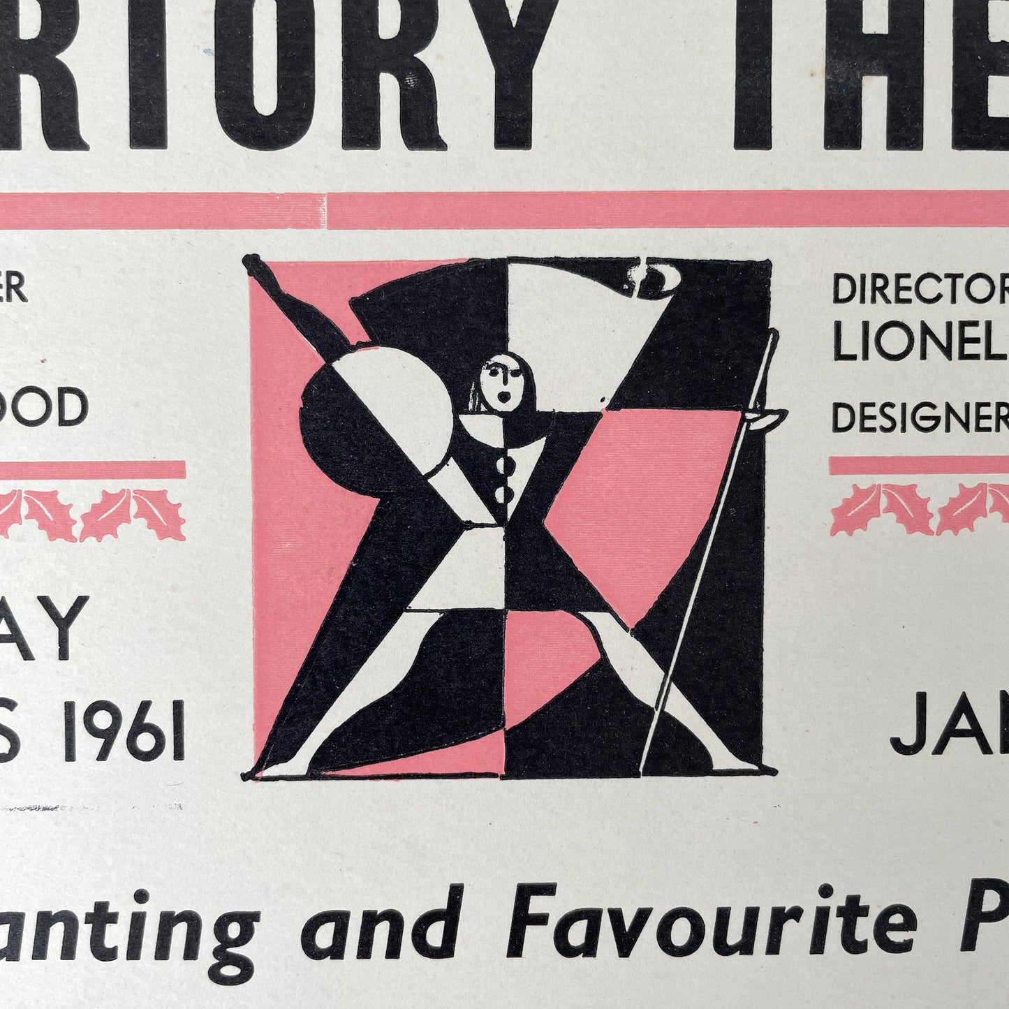 1962 Original Letterpress Printed Poster – Cinderella