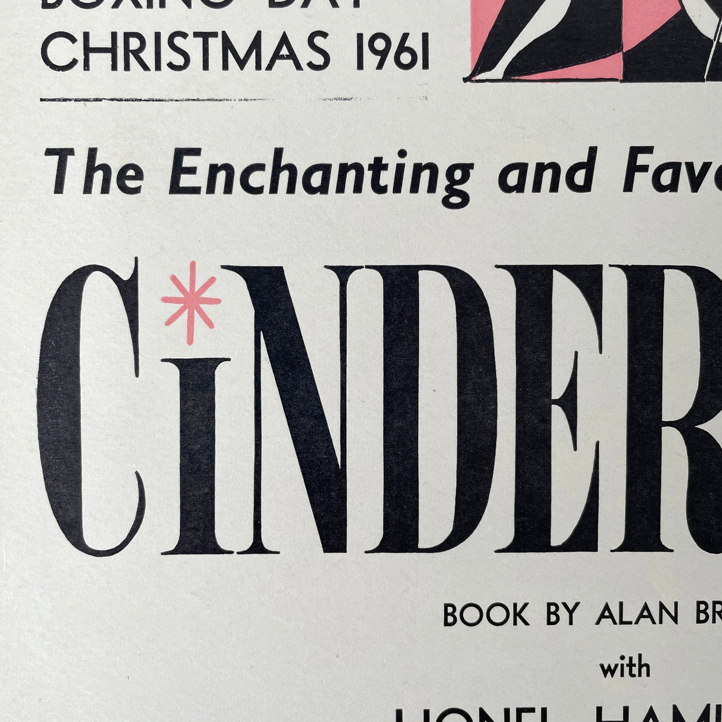 1962 Original Letterpress Printed Poster – Cinderella