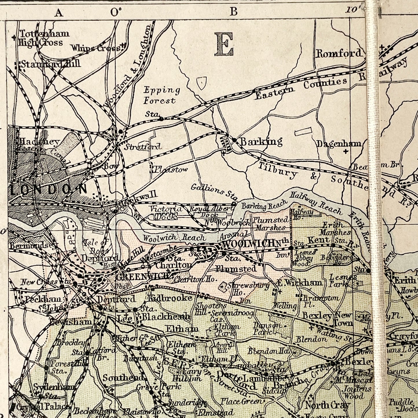 Early 20th Century County Map of Kent