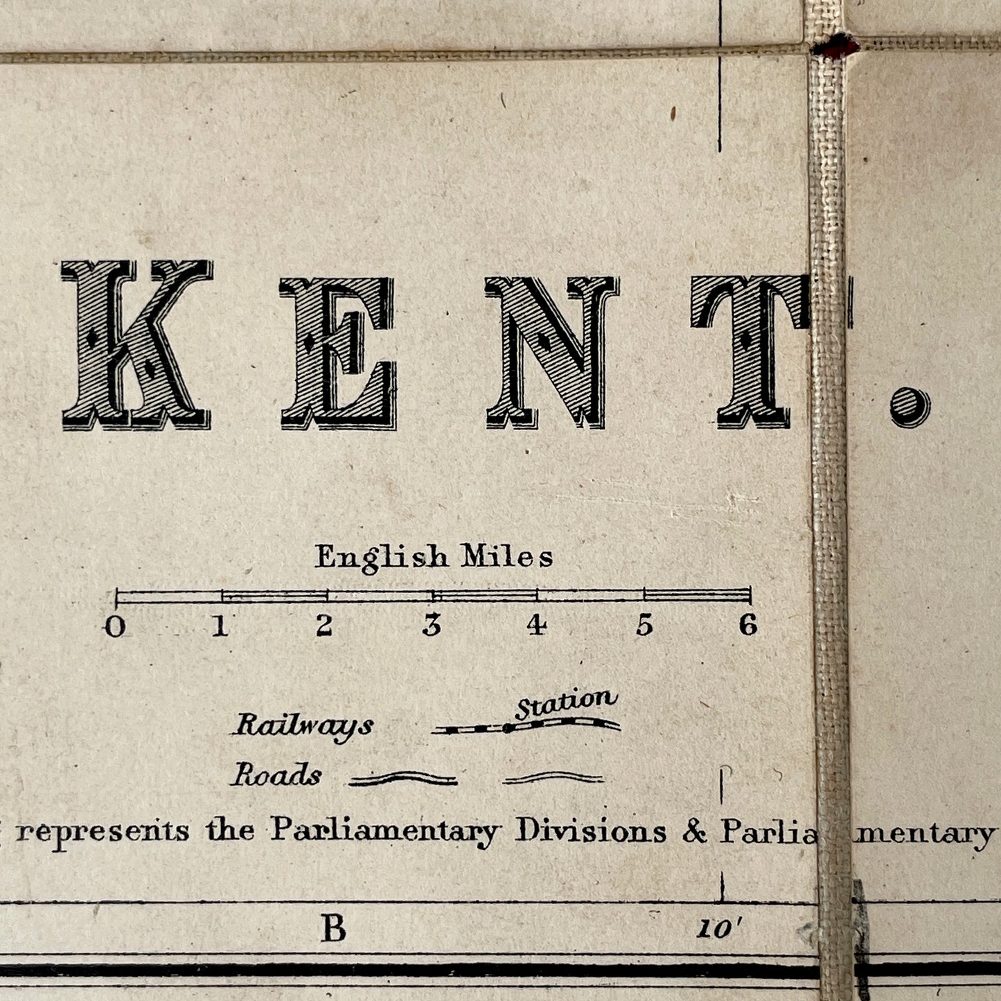 Early 20th Century County Map of Kent