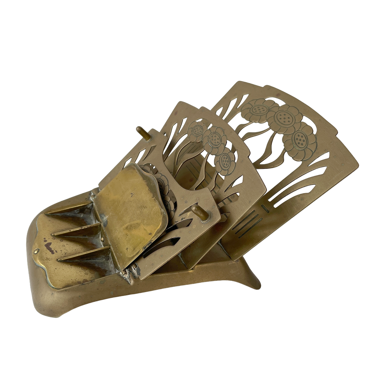 Art Nouveau Brass Letter Rack