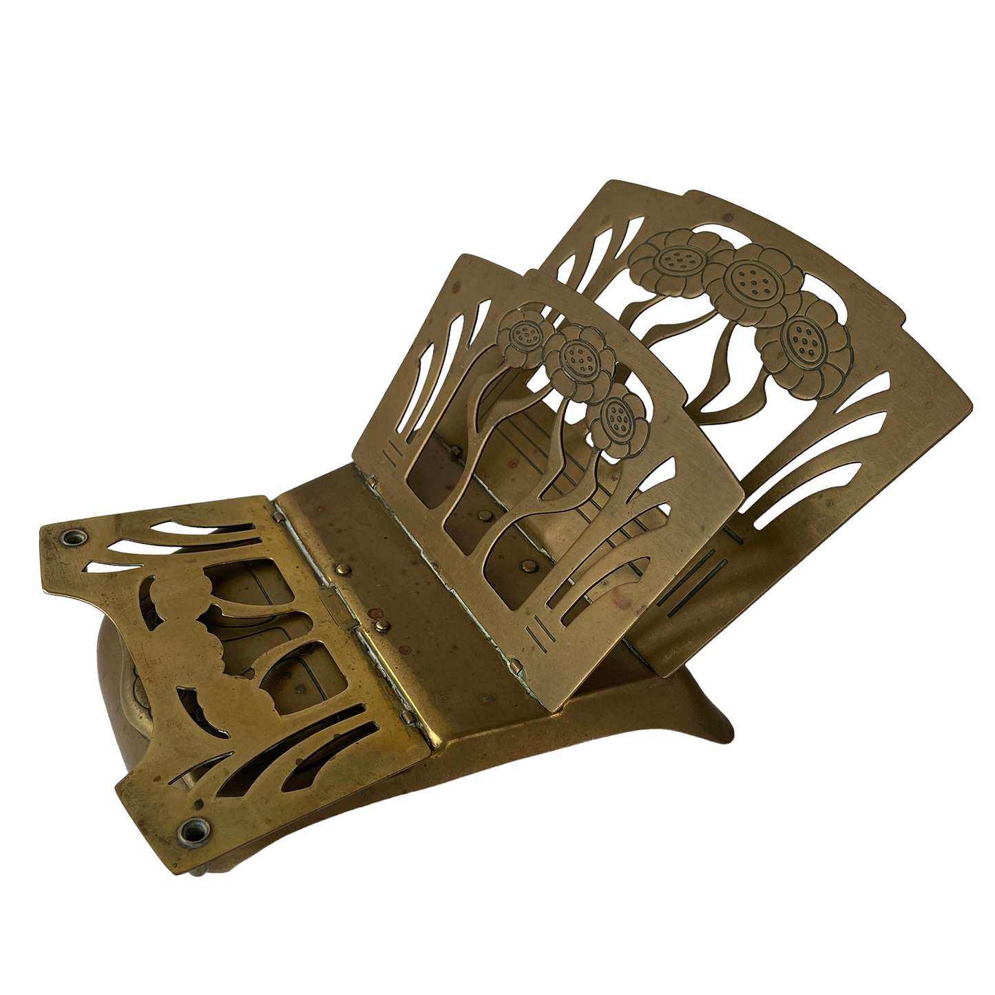 Art Nouveau Brass Letter Rack