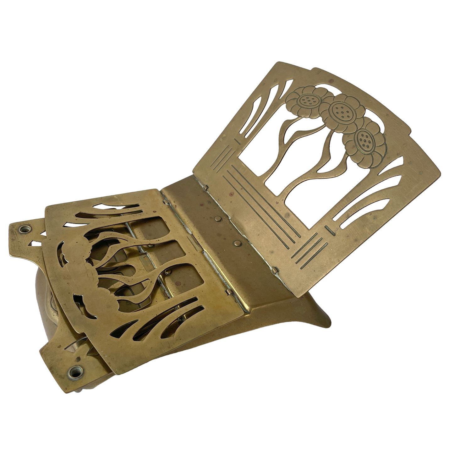 Art Nouveau Brass Letter Rack