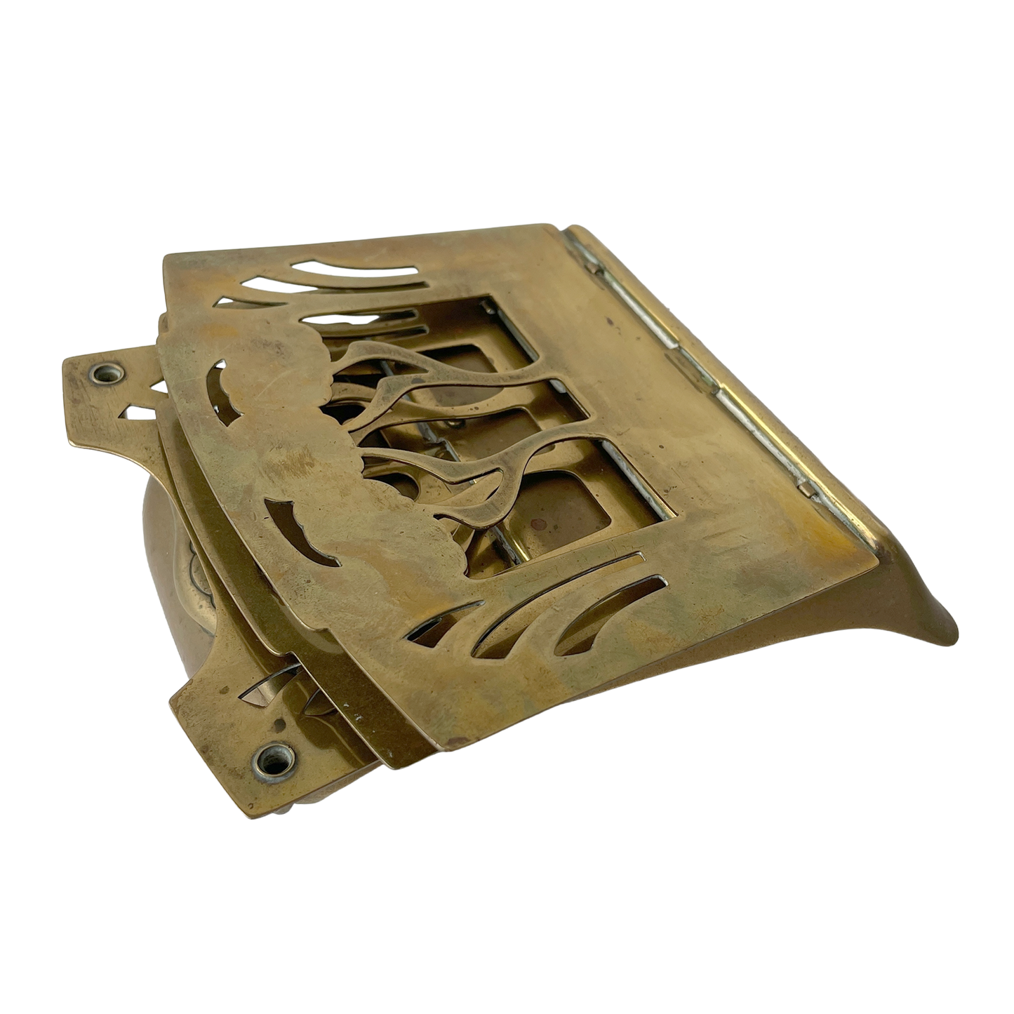 Art Nouveau Brass Letter Rack