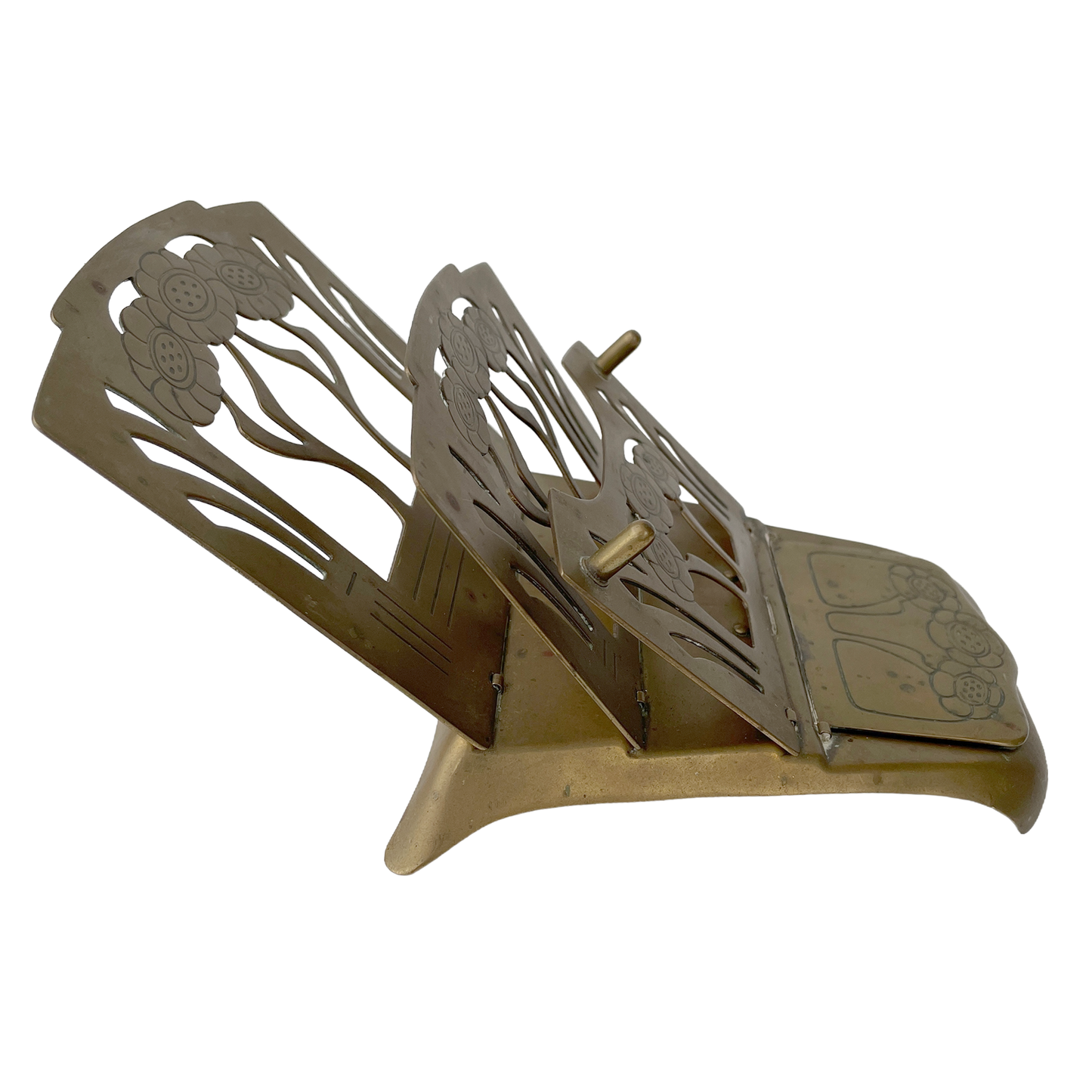 Art Nouveau Brass Letter Rack