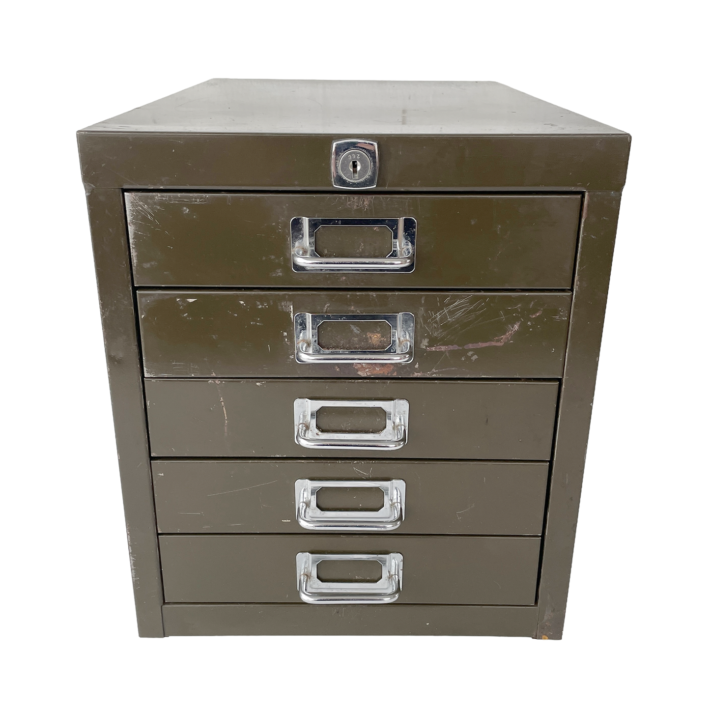 1950s Metal Desktop Document Drawers