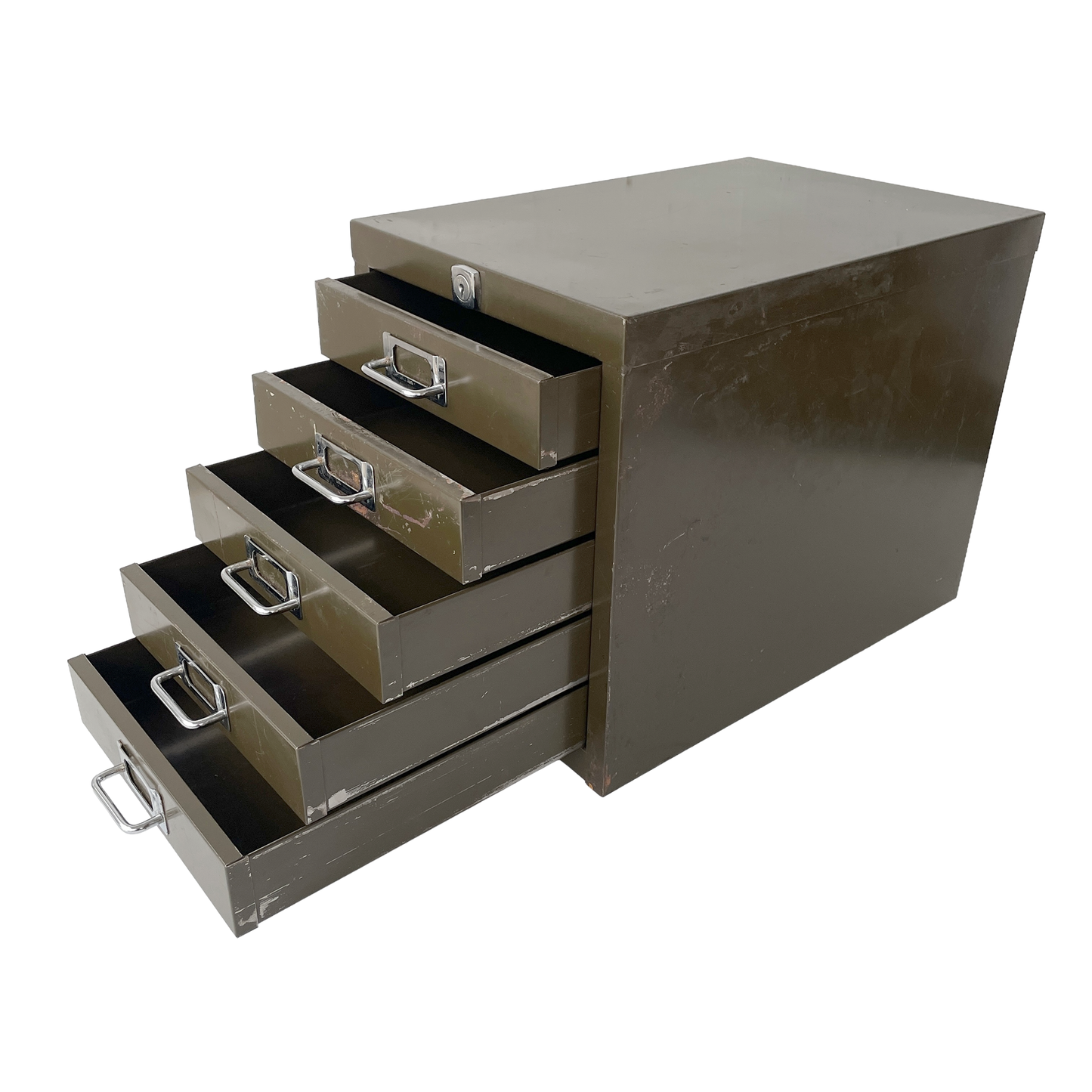 1950s Metal Desktop Document Drawers