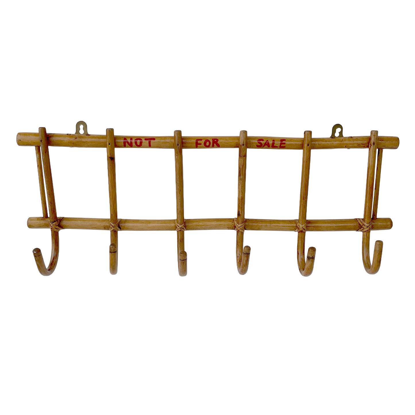 Vintage ‘NOT FOR SALE’ Bamboo Coat Hooks