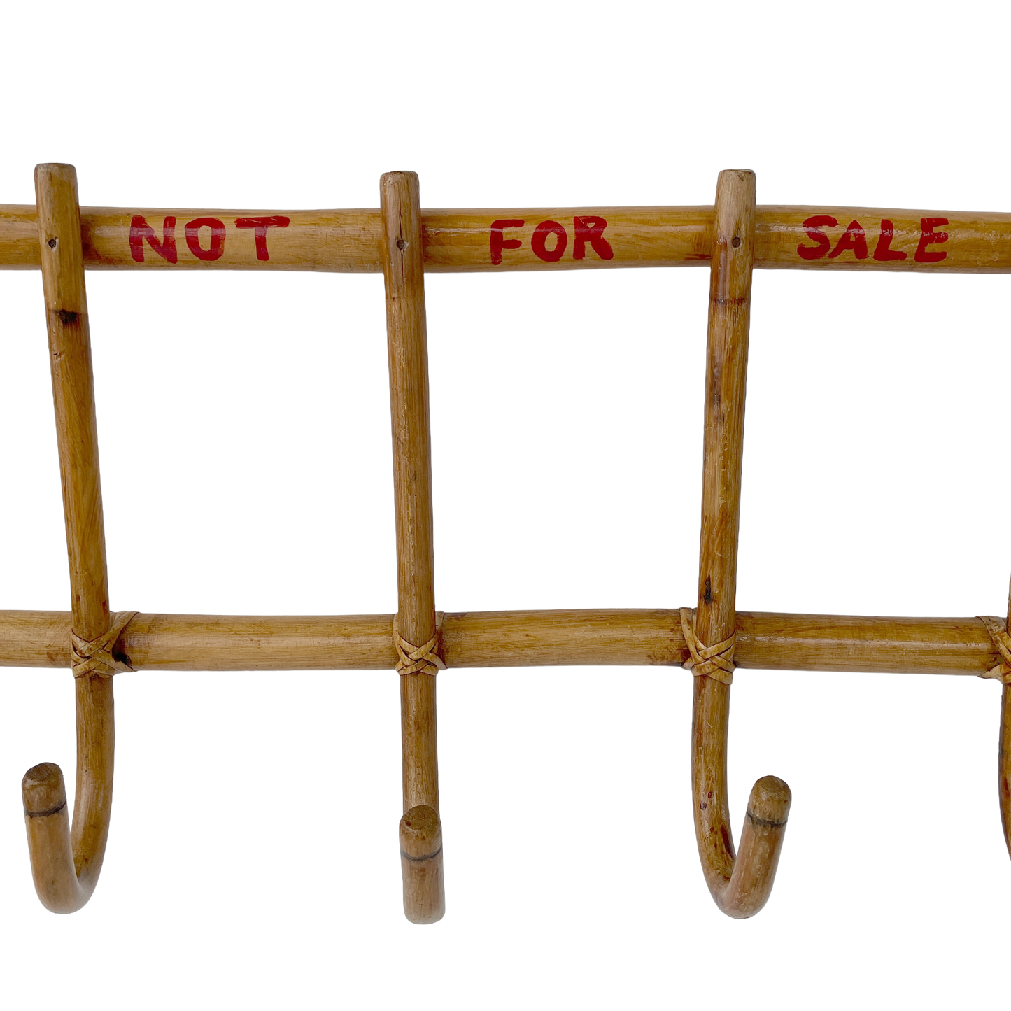 Vintage ‘NOT FOR SALE’ Bamboo Coat Hooks