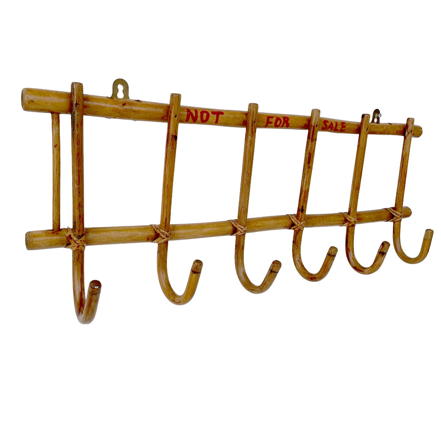 Vintage ‘NOT FOR SALE’ Bamboo Coat Hooks