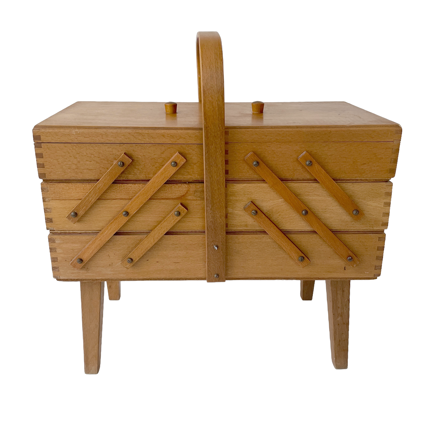 Fantastic 1960s Sewing Box with Contents