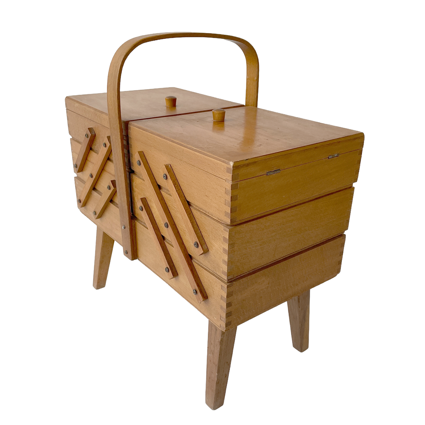 Fantastic 1960s Sewing Box with Contents