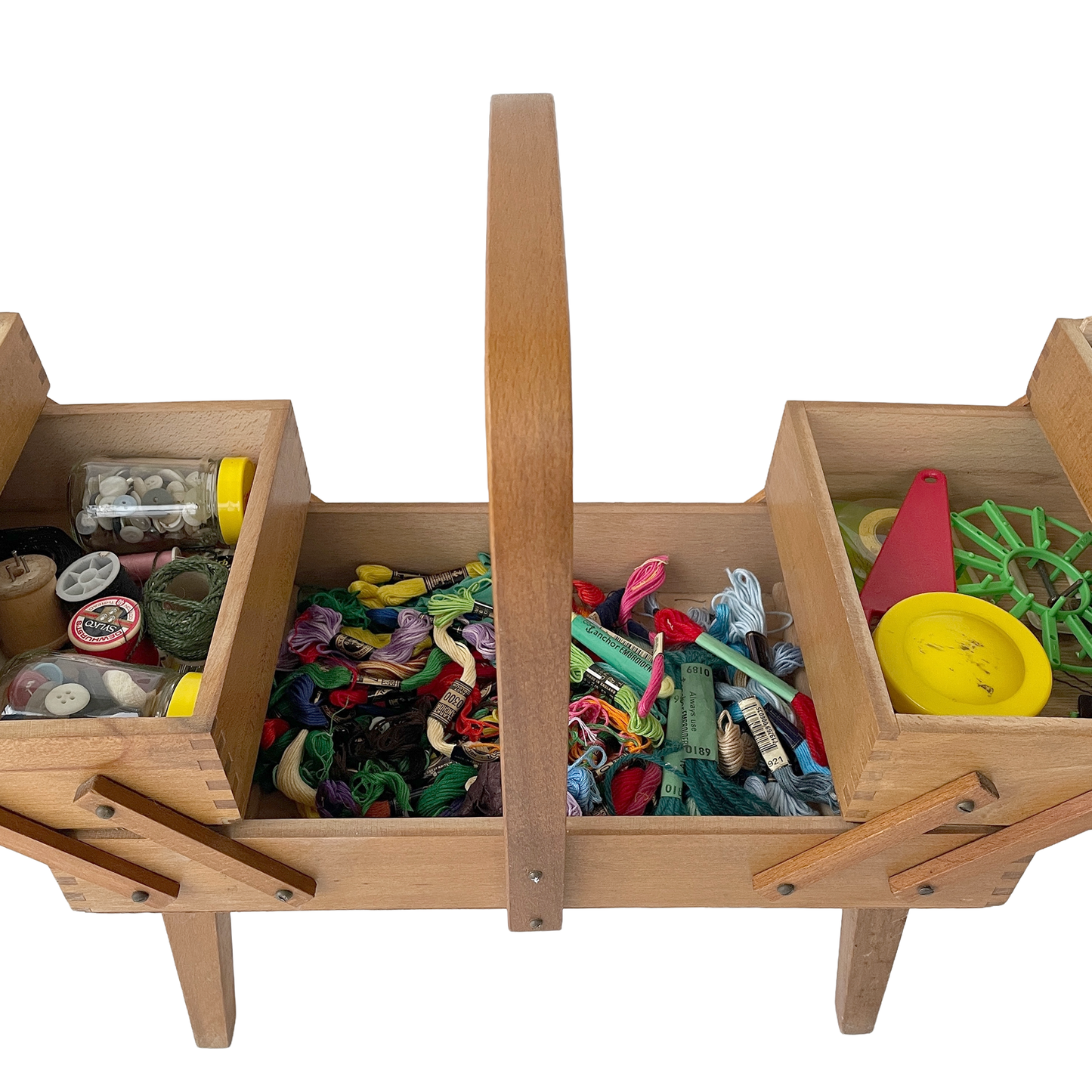 Fantastic 1960s Sewing Box with Contents