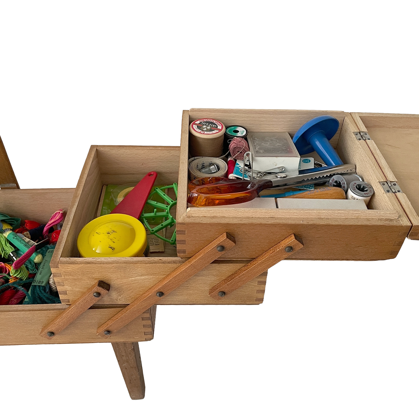 Fantastic 1960s Sewing Box with Contents