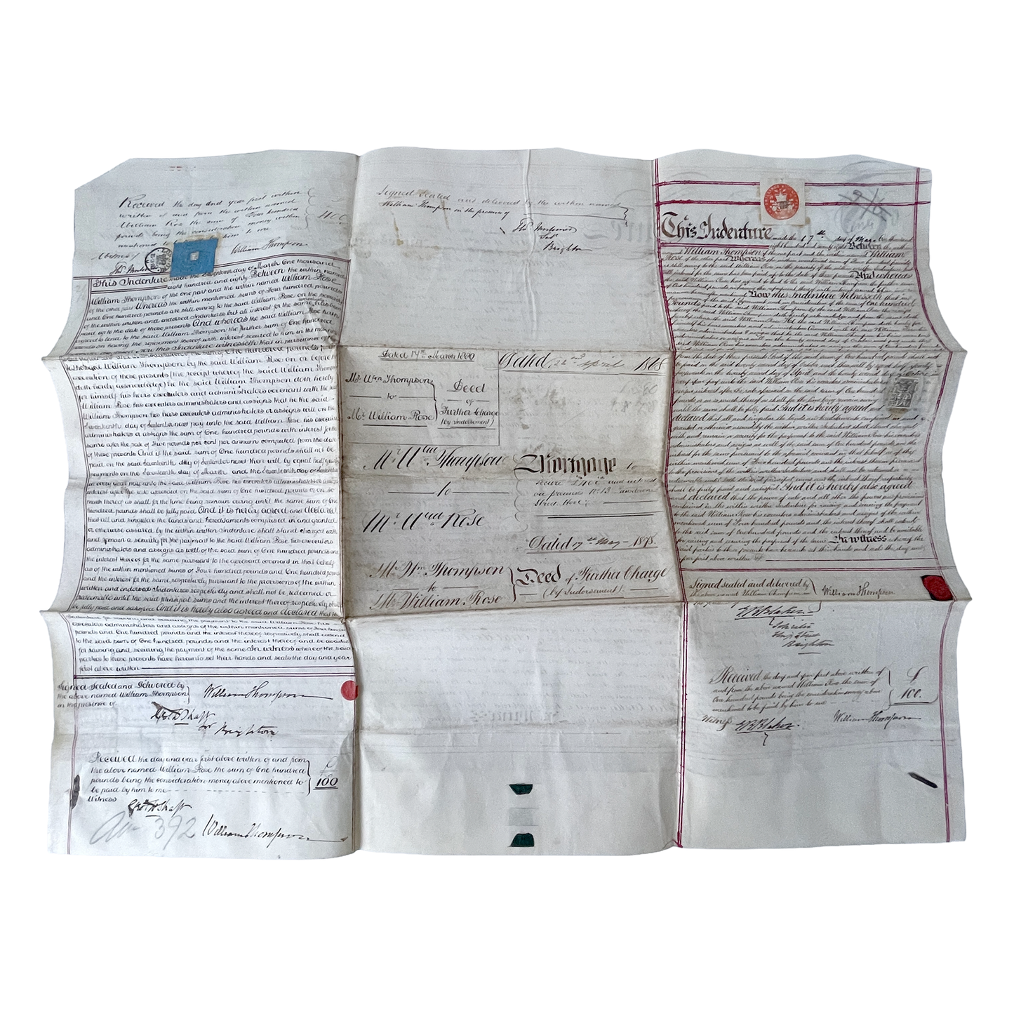 1878 Indenture Legal Document