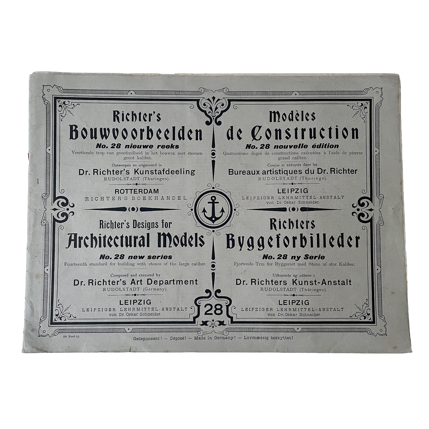 Early 20th Century Architectural Model Plans