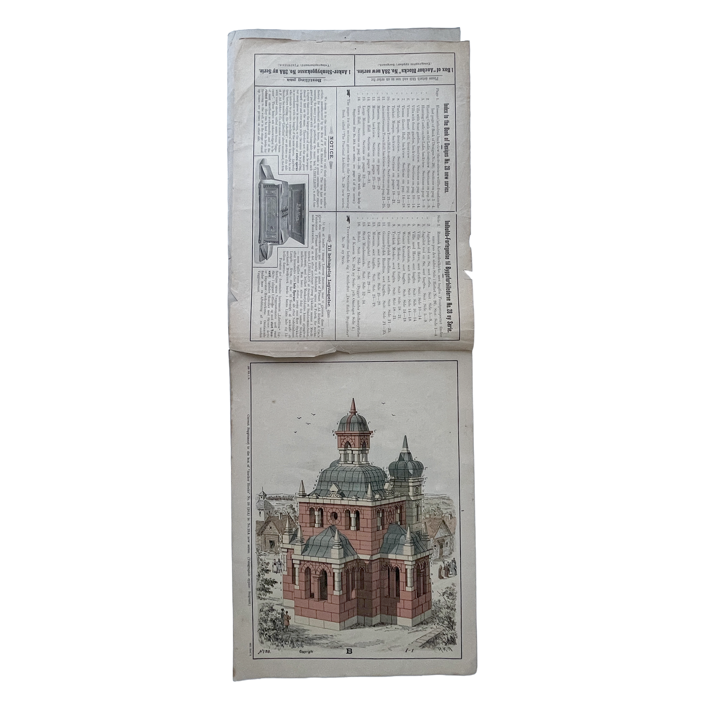 Early 20th Century Architectural Model Plans