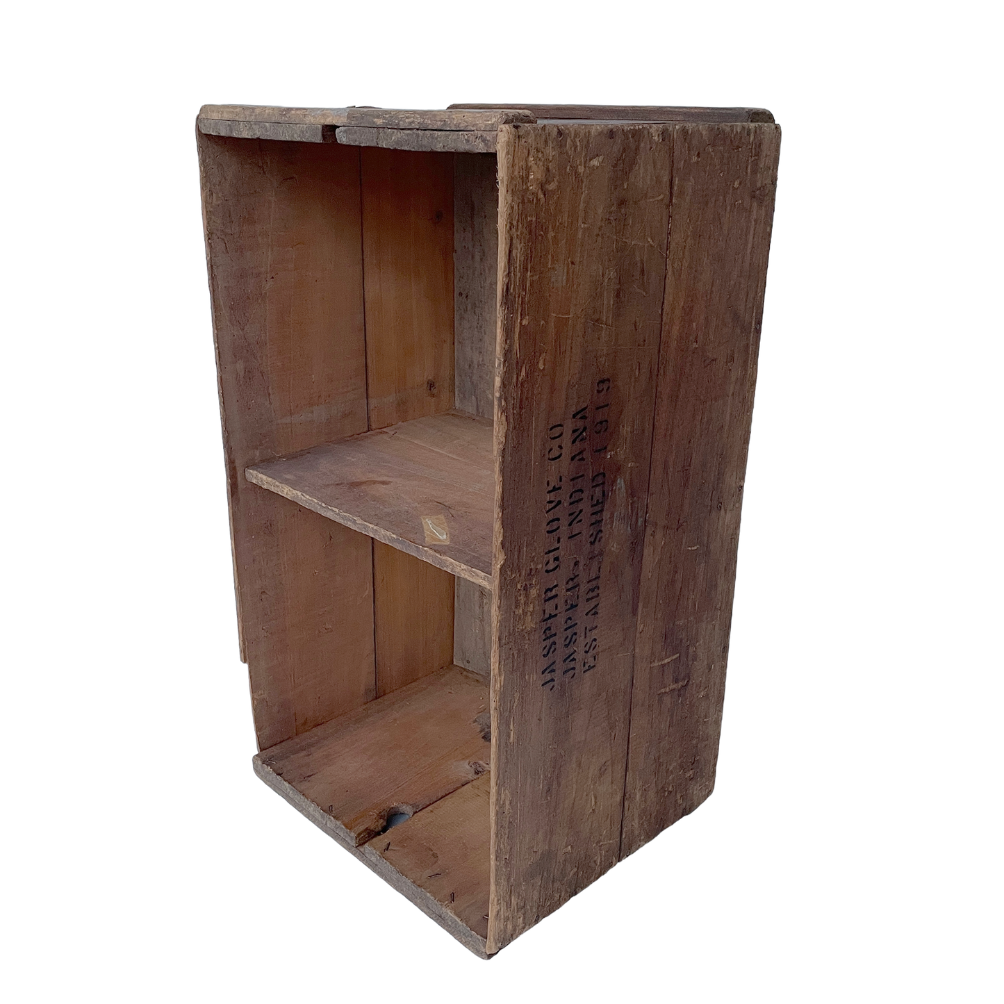 Vintage Wooden Crate ‘Jasper Glove Co – Established 1919’