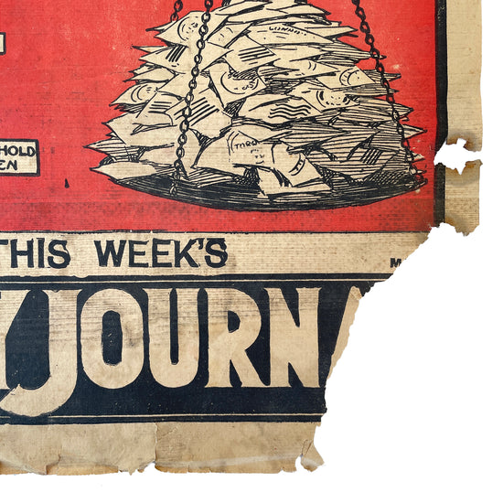 1913 Newspaper Headline Poster – ‘Prizes for Postmarks’ - Sukie