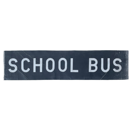 Vintage Bus Destination Blind – ‘SCHOOL BUS’ - Sukie