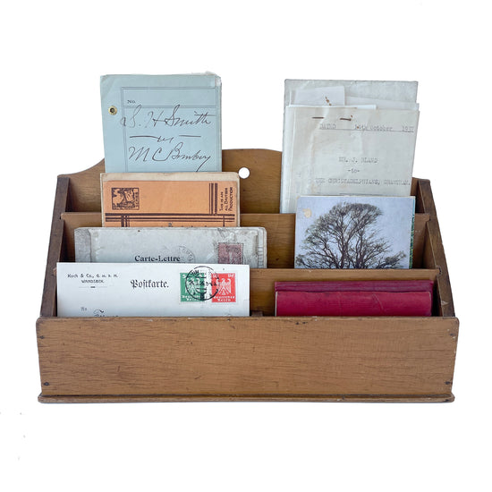 Early 20th Century Wooden Letter Rack