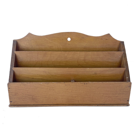 Early 20th Century Wooden Letter Rack