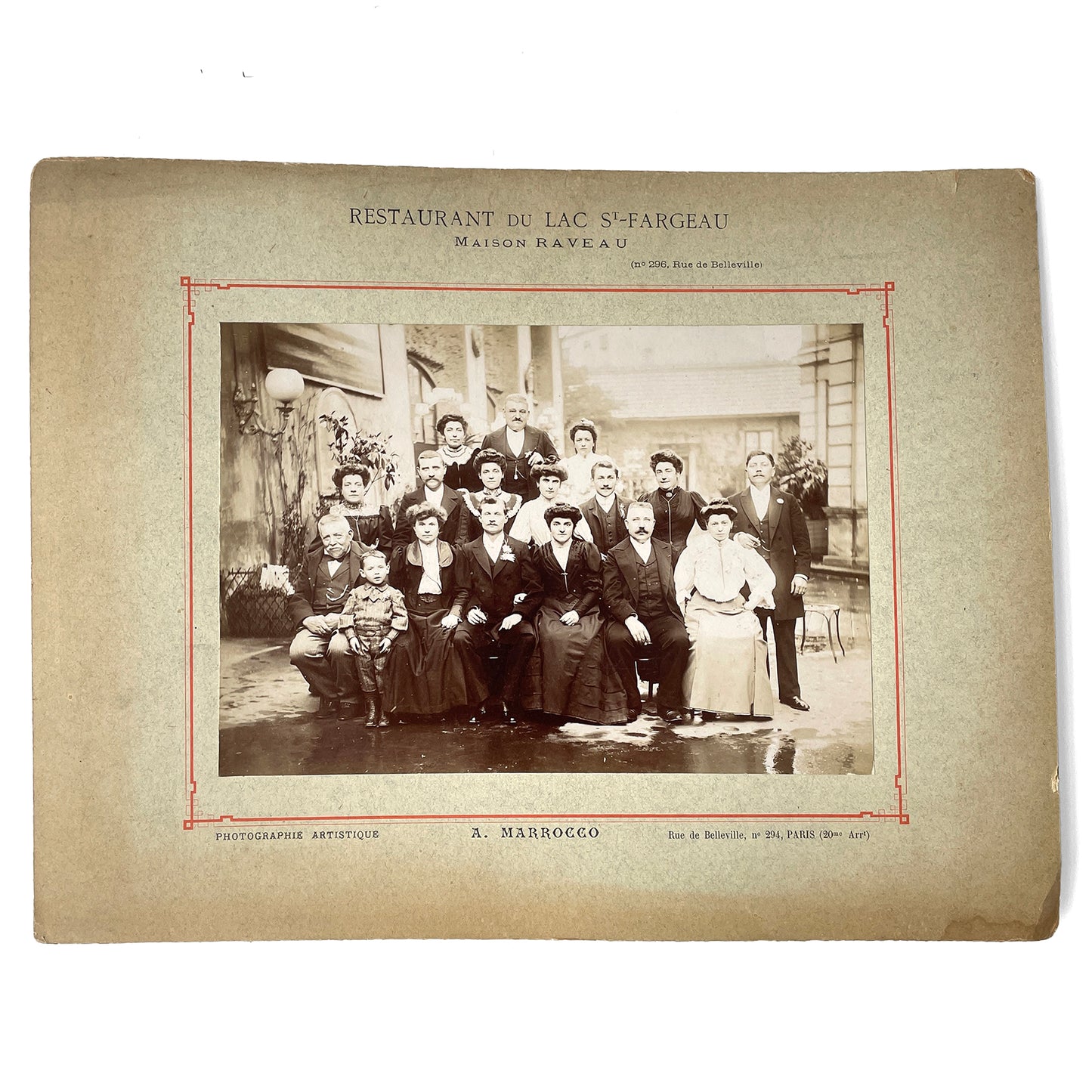 Collection of 5 Early 20th Century French Card Mounted Photographs
