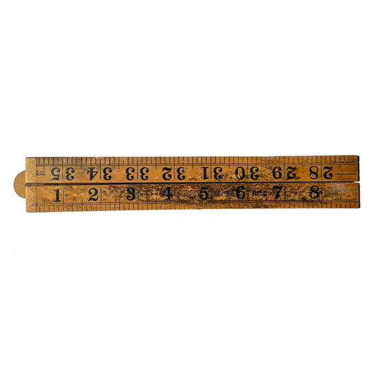 Early 20th Century 3 Foot Folding Ruler