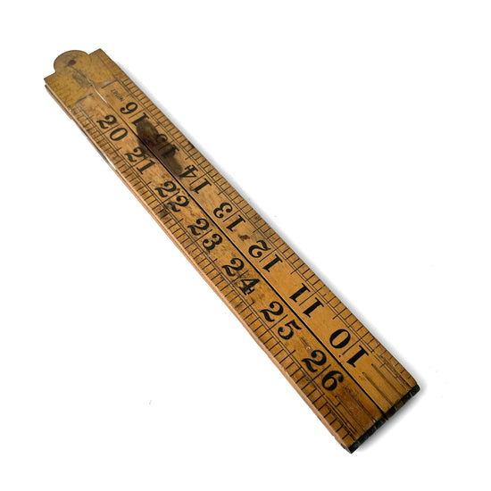 Early 20th Century 3 Foot Folding Ruler