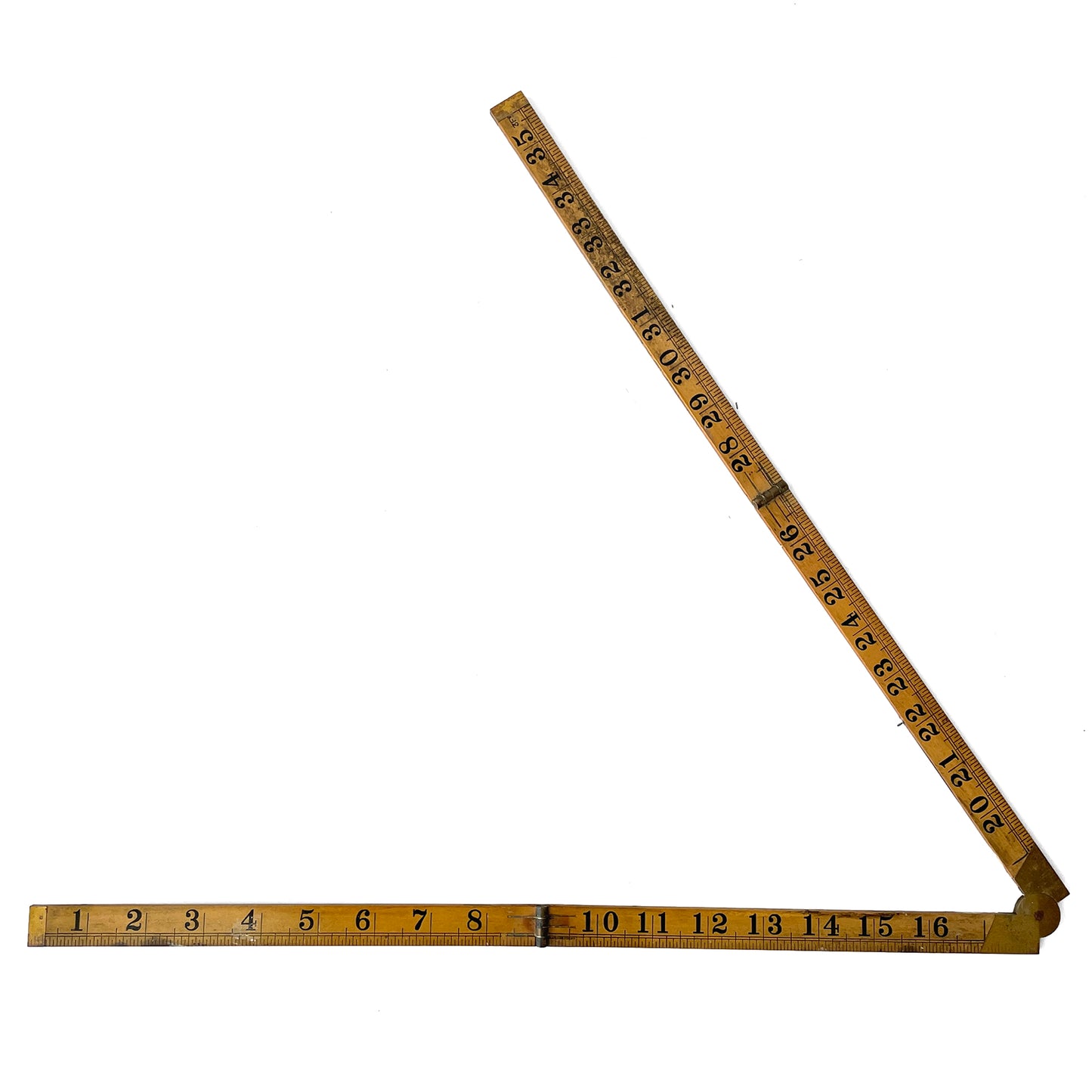 Early 20th Century 3 Foot Folding Ruler
