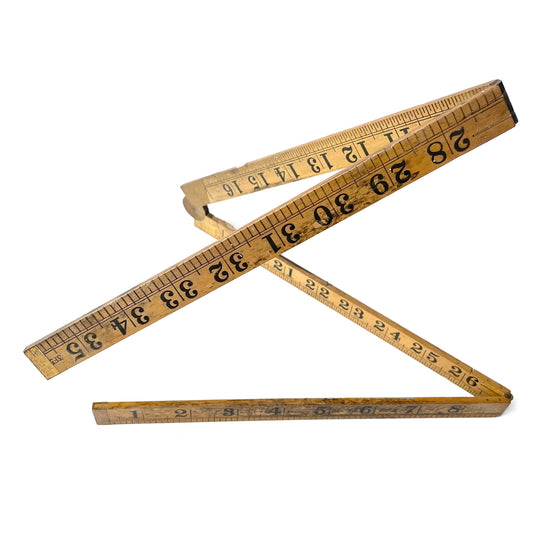 Early 20th Century 3 Foot Folding Ruler