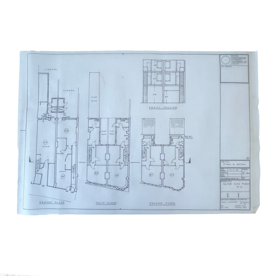 Set of Four 1965 Architectural Plans