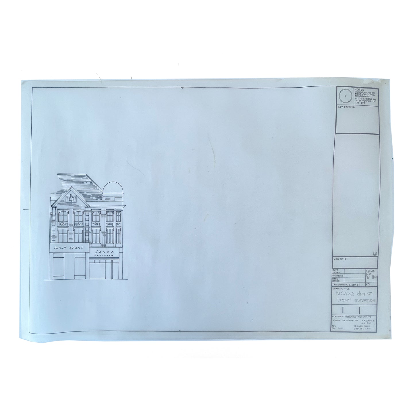 Set of Four 1965 Architectural Plans