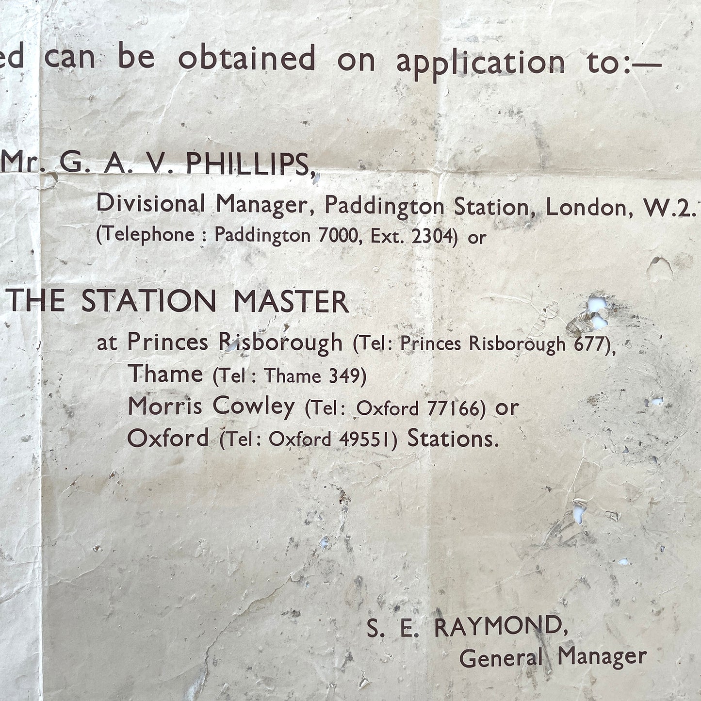 Large 1962 British Railways Poster – Paddington Station