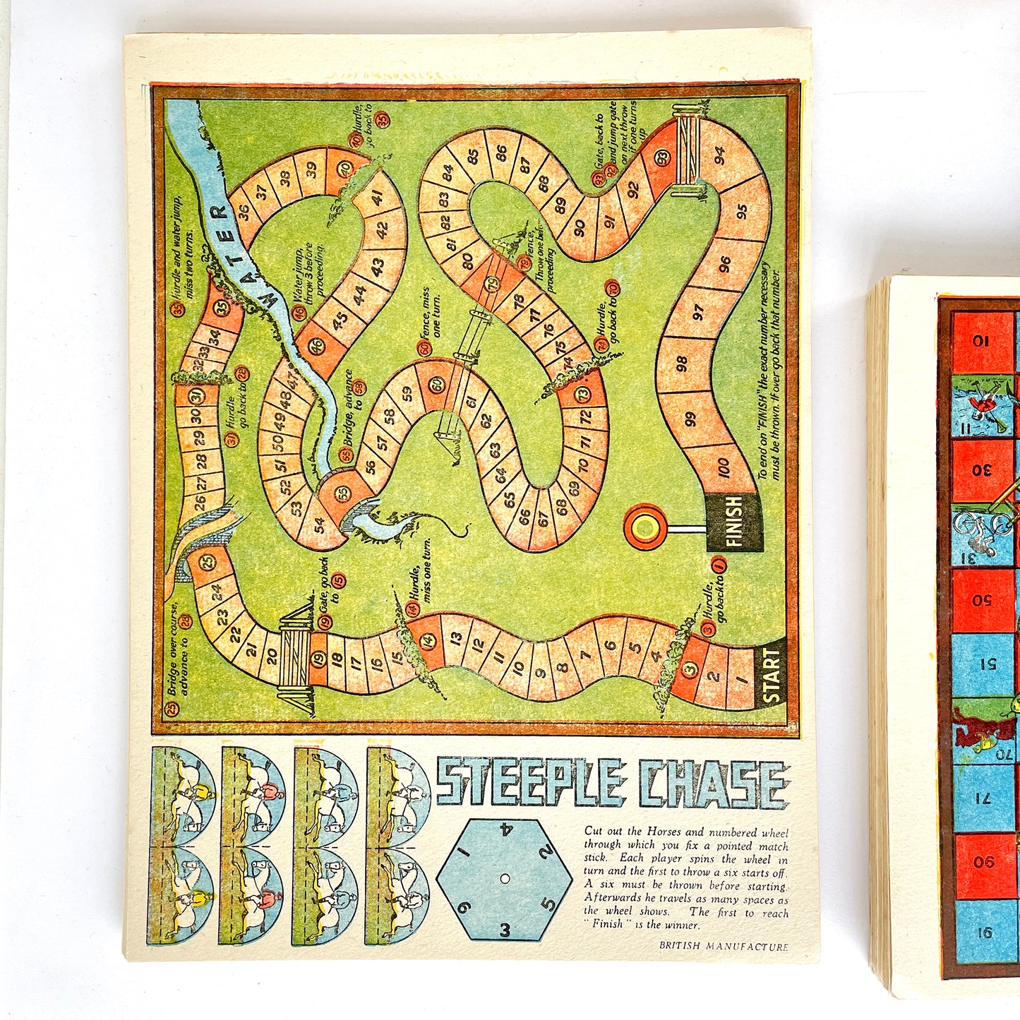 Four Wonderful Early 20th Century Board Game Sheets